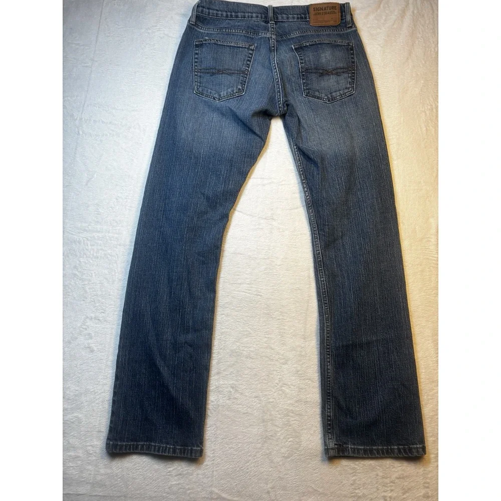 Levi 551 Mens Jeans Size 32x34 (actual‎ 32x33) Signature Straight Leg Cotton